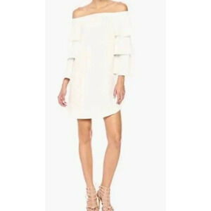 Nanette Nanette Lepore Women's Long Shoulder Shift Dress W/Tiered Bell Sleeve, C